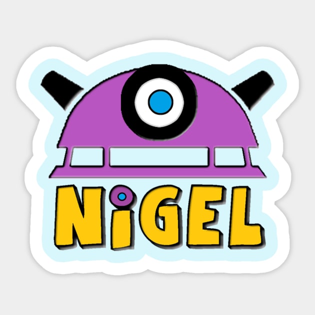 Nigel the Purple Dalek Sticker by cheese_merchant